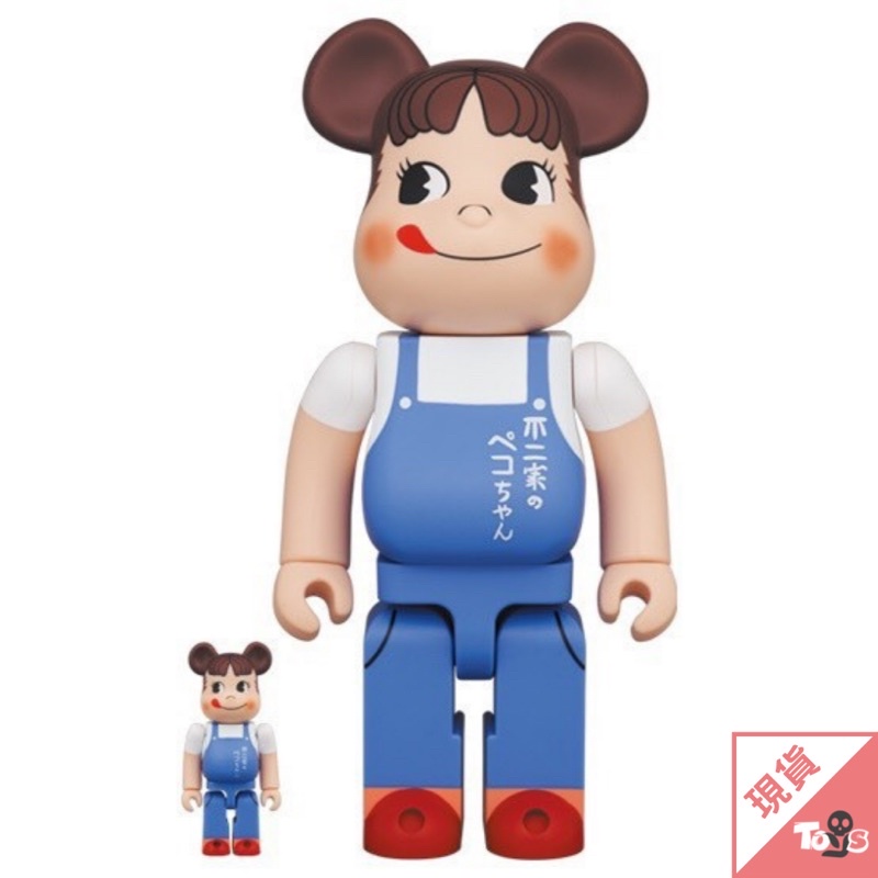 BE@RBRICK 庫柏力克熊ペコちゃんThe overalls girl 100％ ＆ 400 