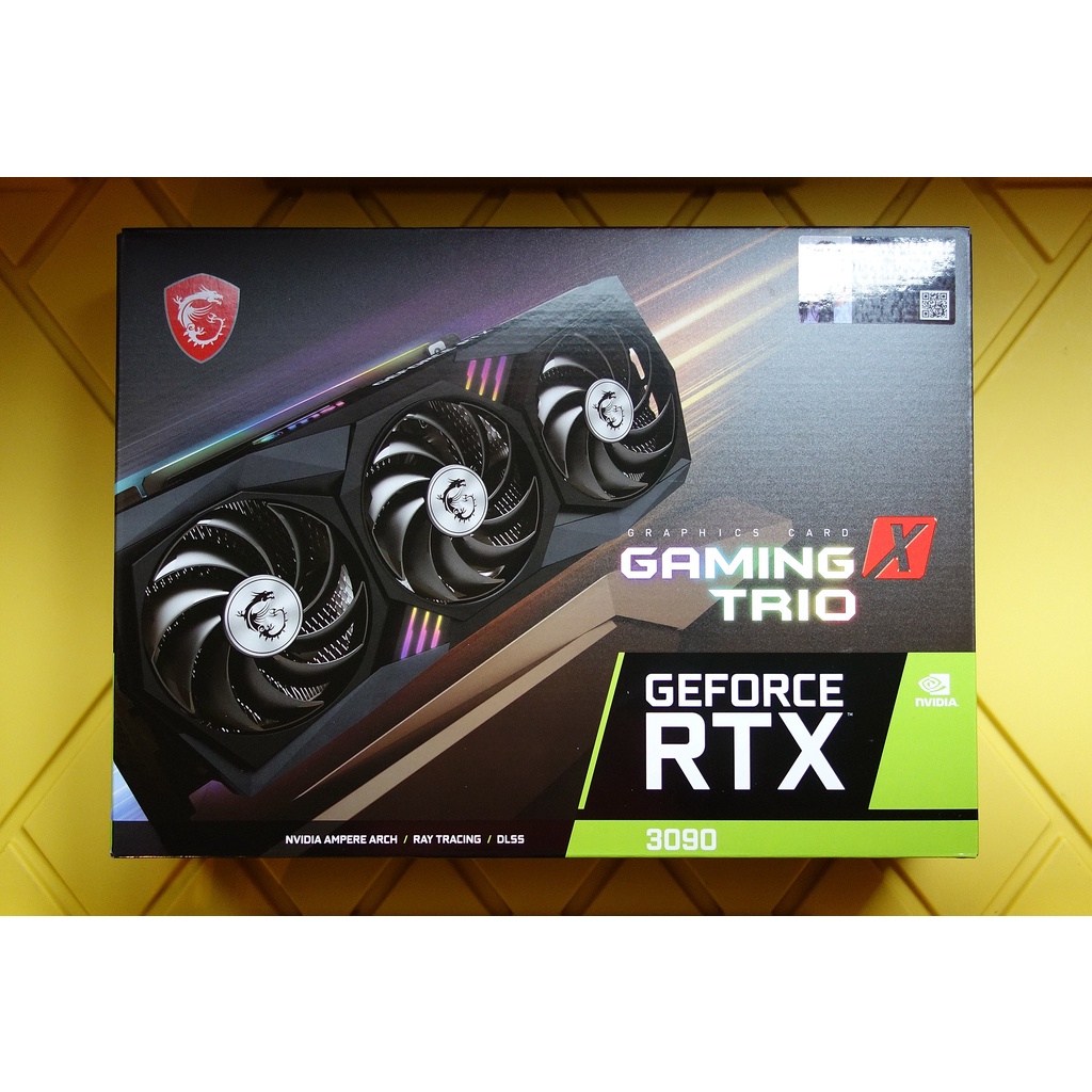 現貨發票統編公司貨】微星MSI RTX 3090 24G GAMING X TRIO 顯示卡未鎖