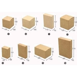 【天愛包裝屋】// 10個 // 素牛皮紙盒、包裝紙盒 → 9號至16號下標區