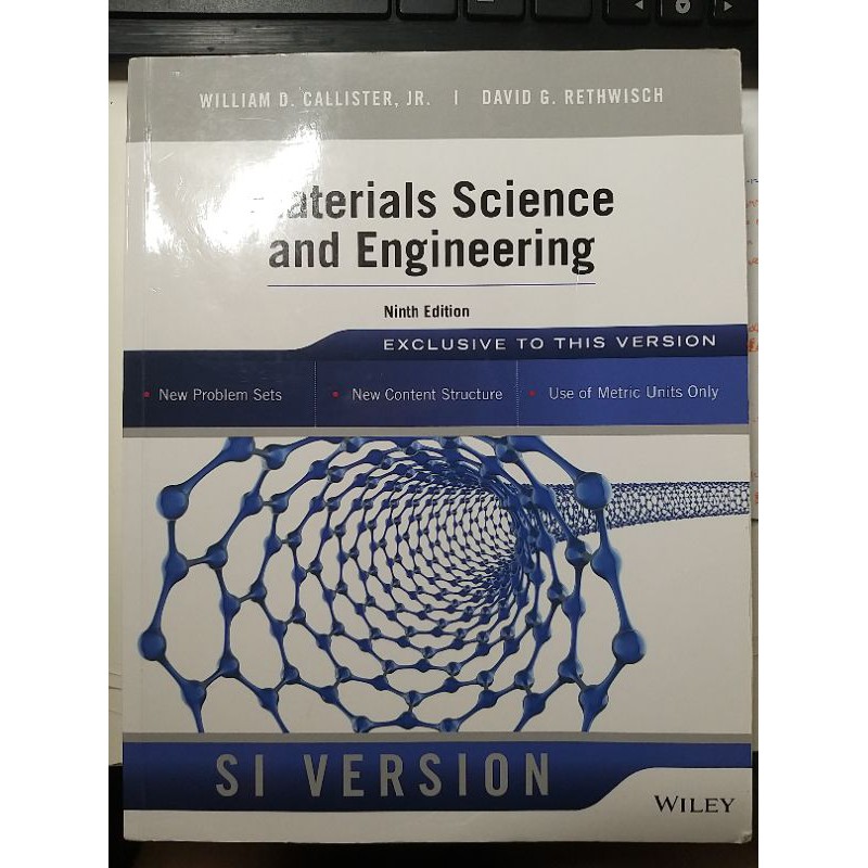 Materials Science and Engineering 材料科學原文書 第九版 化學工程與材料工程系 蝦皮購物
