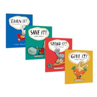 現貨【贈音檔】Moneybunny Book套書 Earn It! Spend It! Save It! Give It