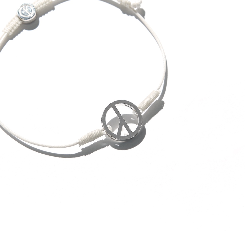 全新限量正品含運GD權志龍PEACEMINUSONE PMO STRING BRACELET #5 純銀