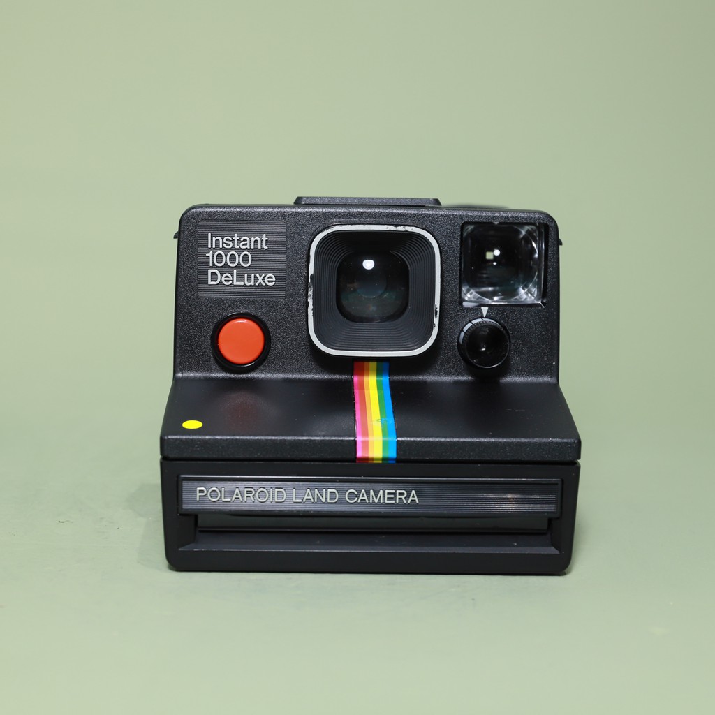 Polaroid雜貨店】 ♞Polaroid sx70 box 1000 Deluxe 經典彩虹黑機