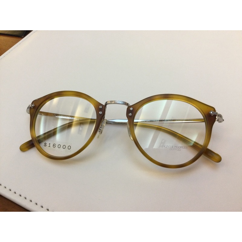 楷模精品眼鏡」oliver peoples 505雅OP-505 1483 OV5184 罕見黃玳瑁色