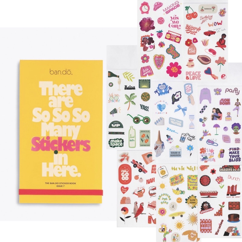 現貨+預購 ban.do 萬用貼紙本 sticker book 手帳本 卡片 日記本 貼紙 貼紙簿 bando | 蝦皮購物