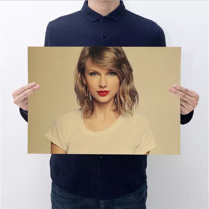 泰勒斯 泰勒絲 Taylor Swift 歐美女星 牛皮紙海報 裝飾畫 壁飾 | 蝦皮購物