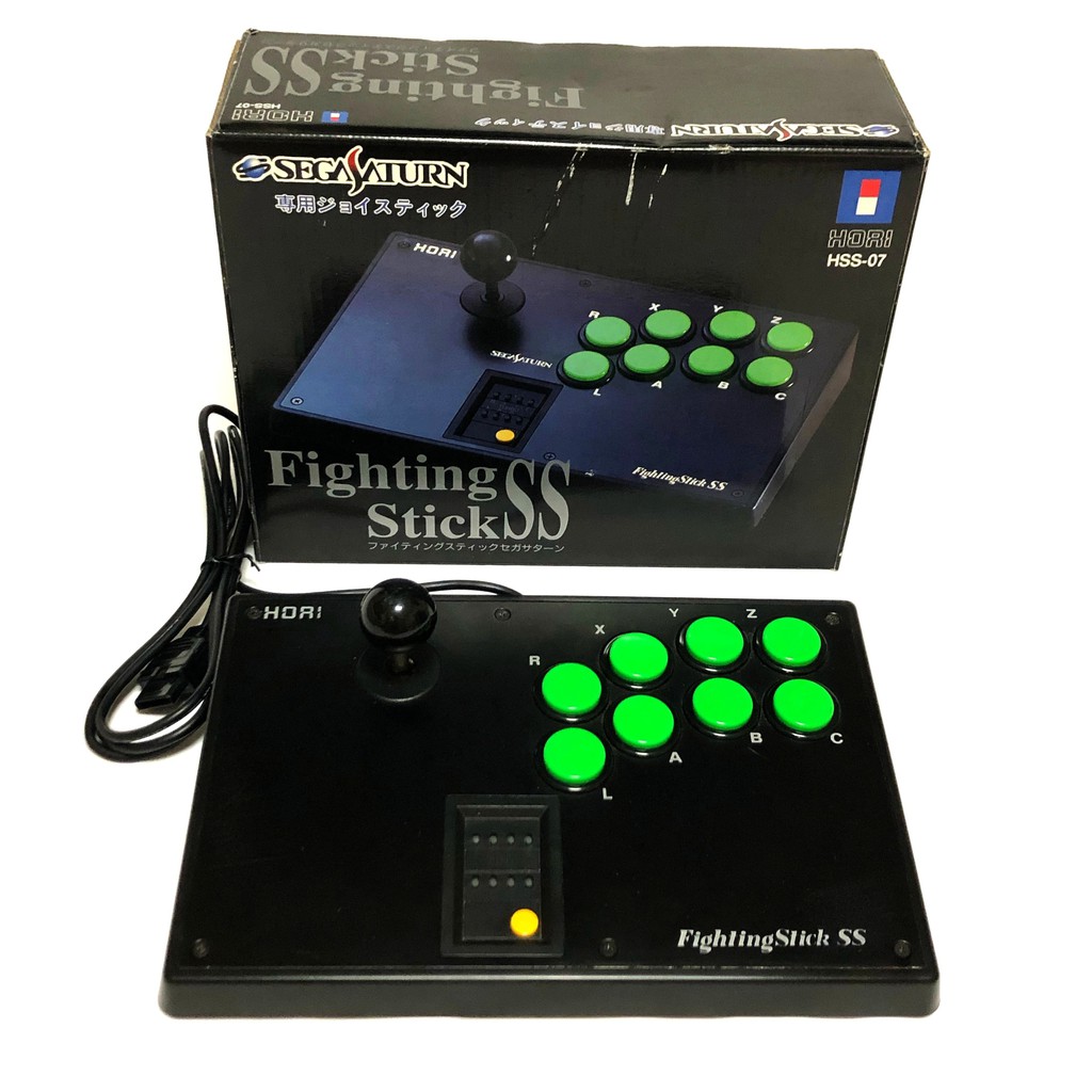 HORI Fighting Stick SS HSS-07 Sega Saturn Controller Boxed tested-d101 –  Hakushin Retro Game shop