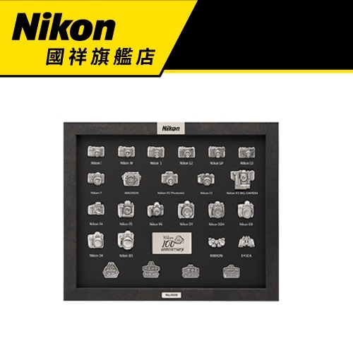 非売品】Nikon100周年記念カメラモデルバッジ （ニコン創立100