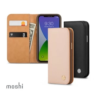 Moshi Overture for iPhone 12/12pro磁吸可拆式卡夾型皮套