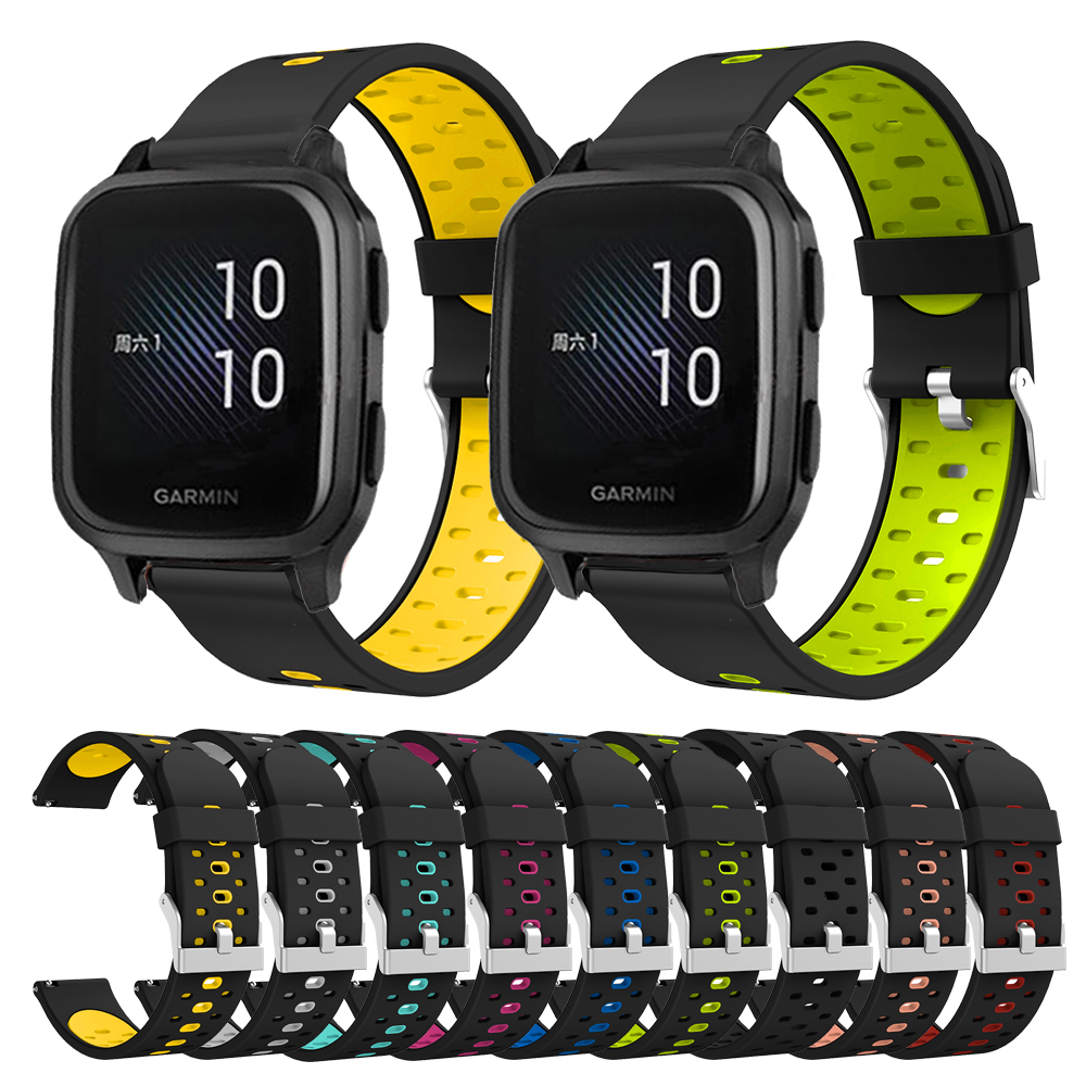 Bracelet Silicone Pour Montre Connectée Garmin Vivomove 3/Luxe/Style/Sport/Venu SQ - Neuf