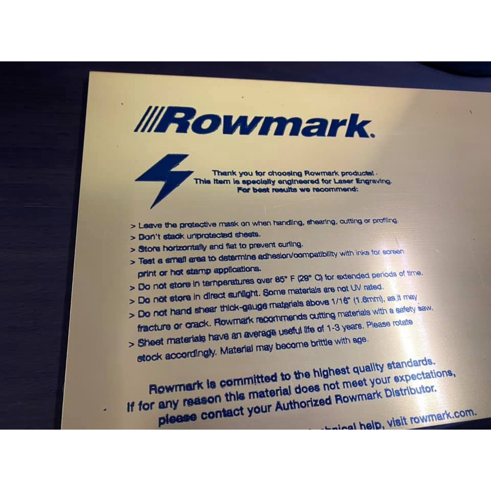 ★迪貿國★Rowmark美國進口雙色板~ABS~雷射雕刻~工業塑膠~客製化板材~雙色板~髮絲銀~髮絲金 | 蝦皮購物