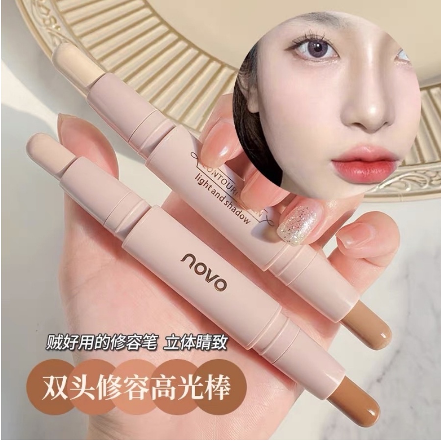 雙色修容棒 雙頭修容棒 novo立體高光陰影修容棒 | 蝦皮購物