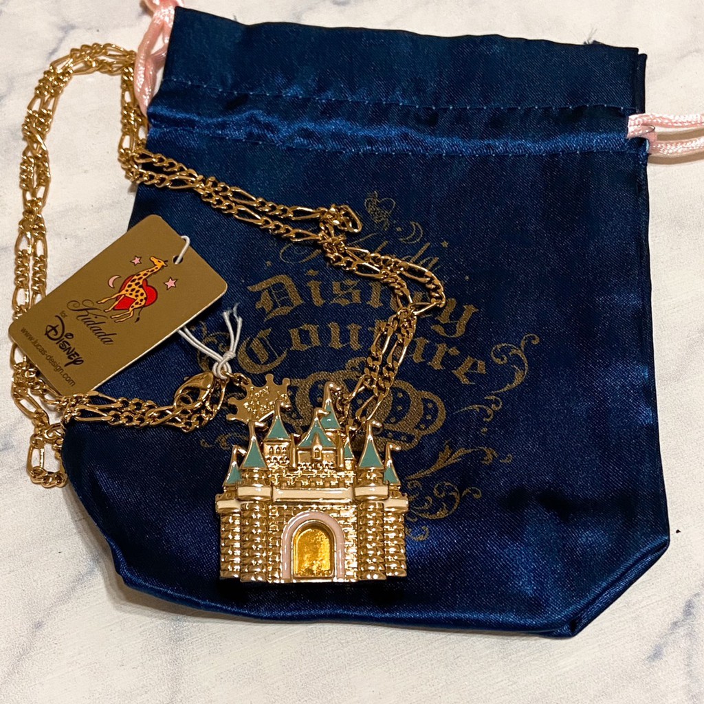 現貨Disney Couture 迪士尼 夢幻城堡項鍊 美國設計師 Kidada Jones絕版出清 | 蝦皮購物