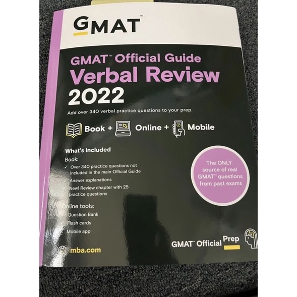 GMAT Official Guide Verbal Review 2022 | 蝦皮購物