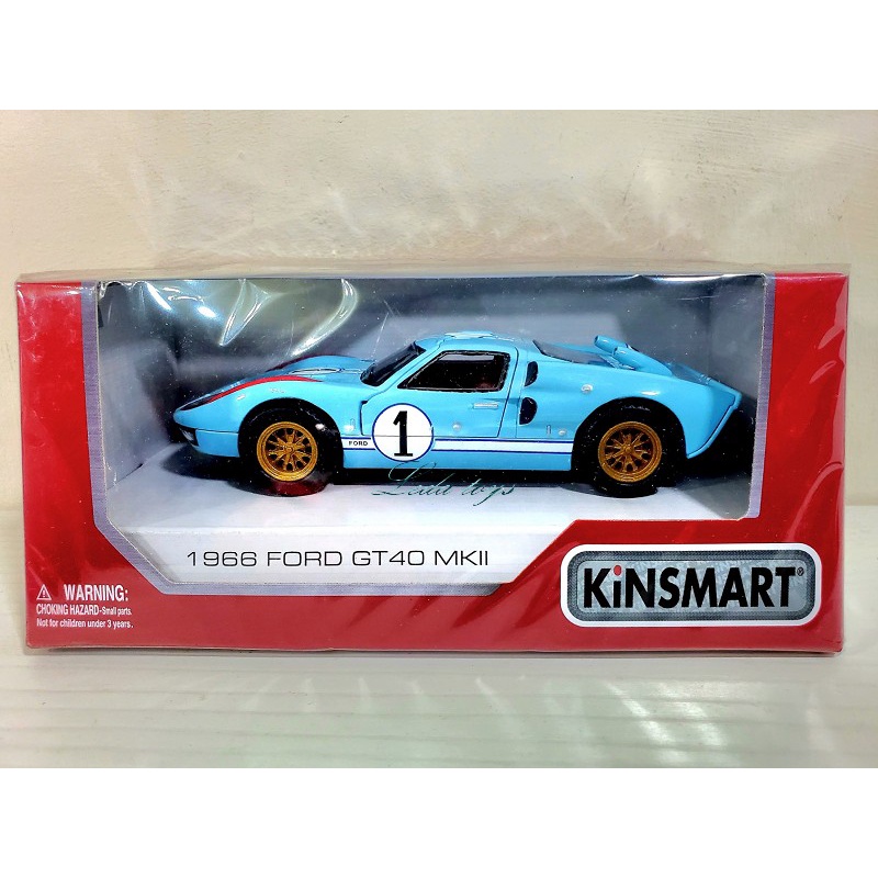 樂達玩具】KiNSMART【福特1966 Ford GT40 MKII】Heritage Edition 合金