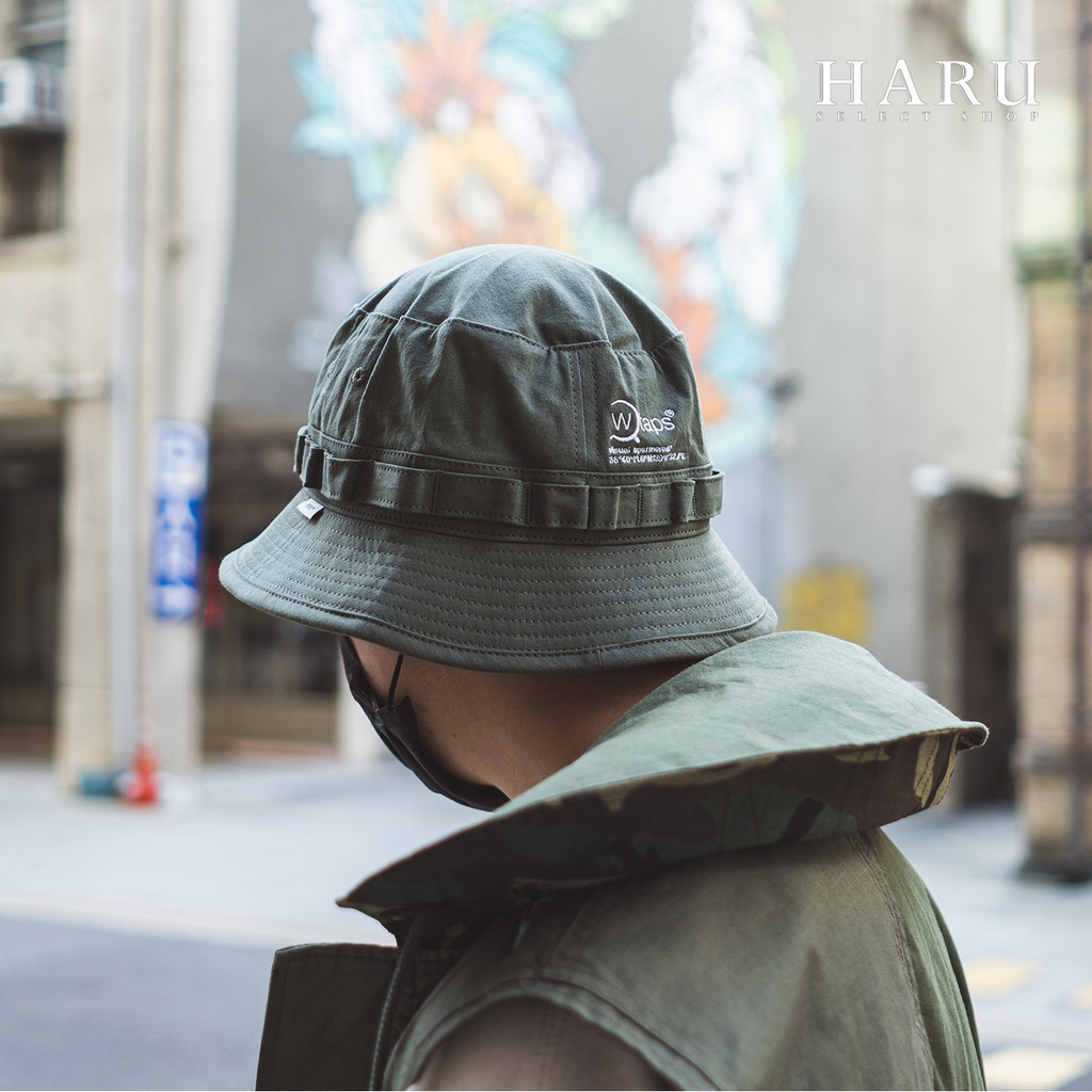 ☆HAru☆WTAPS JUNGLE 01 HAT COTTON WEATHER 放大鏡刺繡LOGO 卡其綠