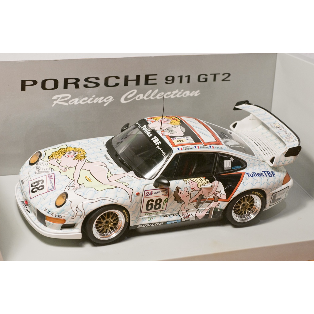 絕版現貨 UT PORSCHE 911 993 GT2 68 "Naked Lady" LM 1/18 蝦皮購物