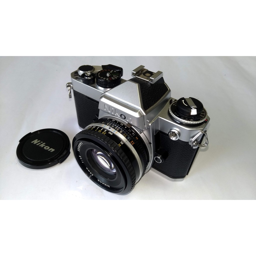 リングノート Nikon FM +Ai-S Nikkor 50mm f1.8 パンケーキ完動品 - カメラ