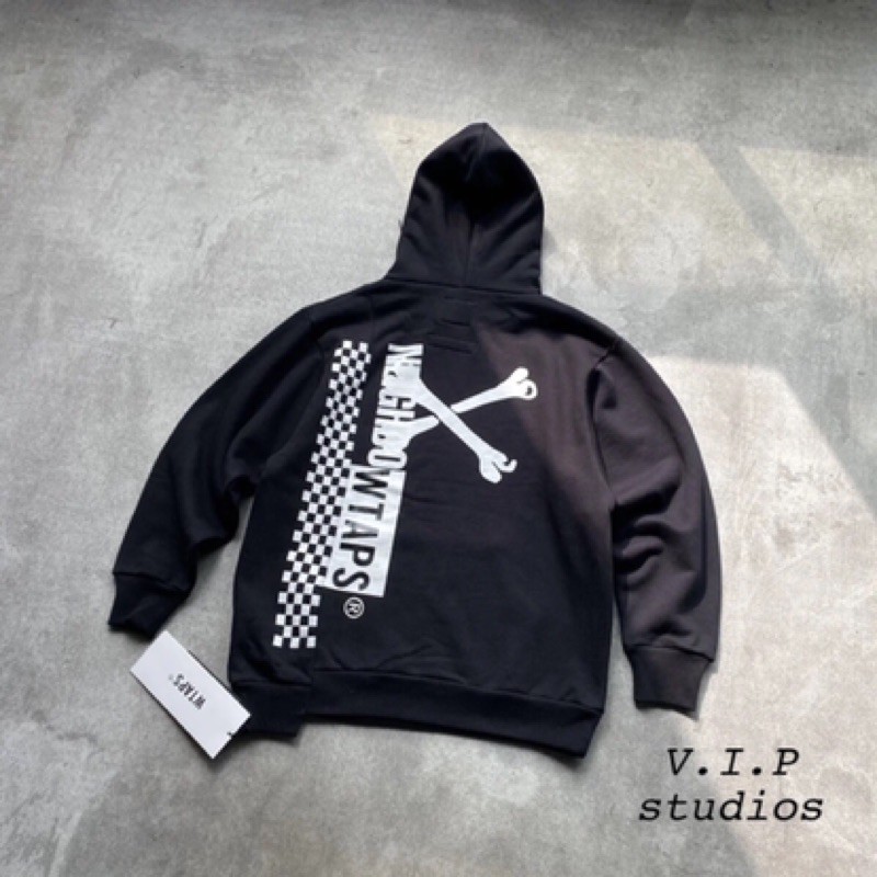 V.I.P》🇯🇵日本製Wtaps x Neighborhood Ripper Hoodie 連帽Tee 黑色