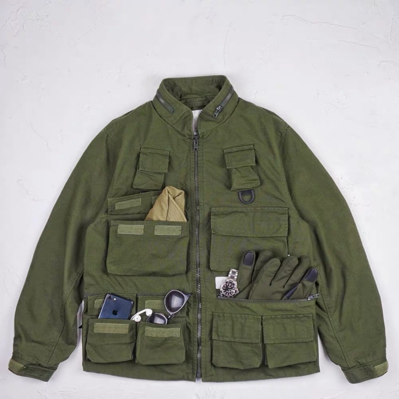 特價出清WTAPS 19SS MODULAR/JACKET.COTTON.RIPSTOP十袋工裝夾克外套