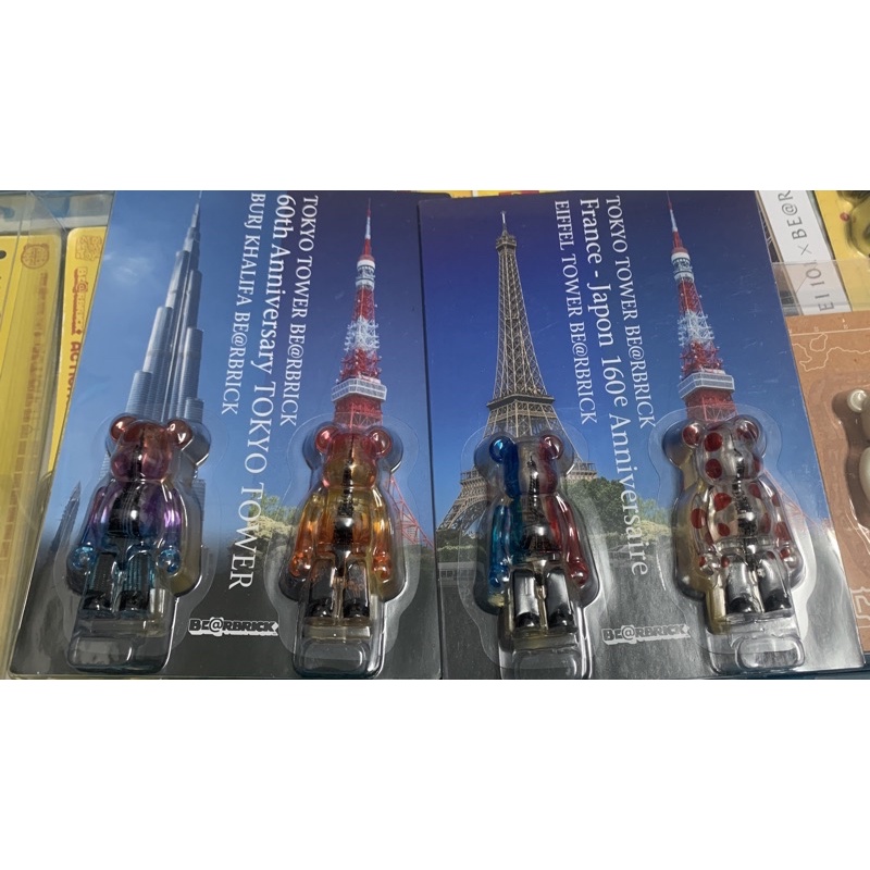 Bearbrick be@rbrick Tokyo tower 透明東京鐵塔哈里發塔巴黎鐵塔杜拜塔