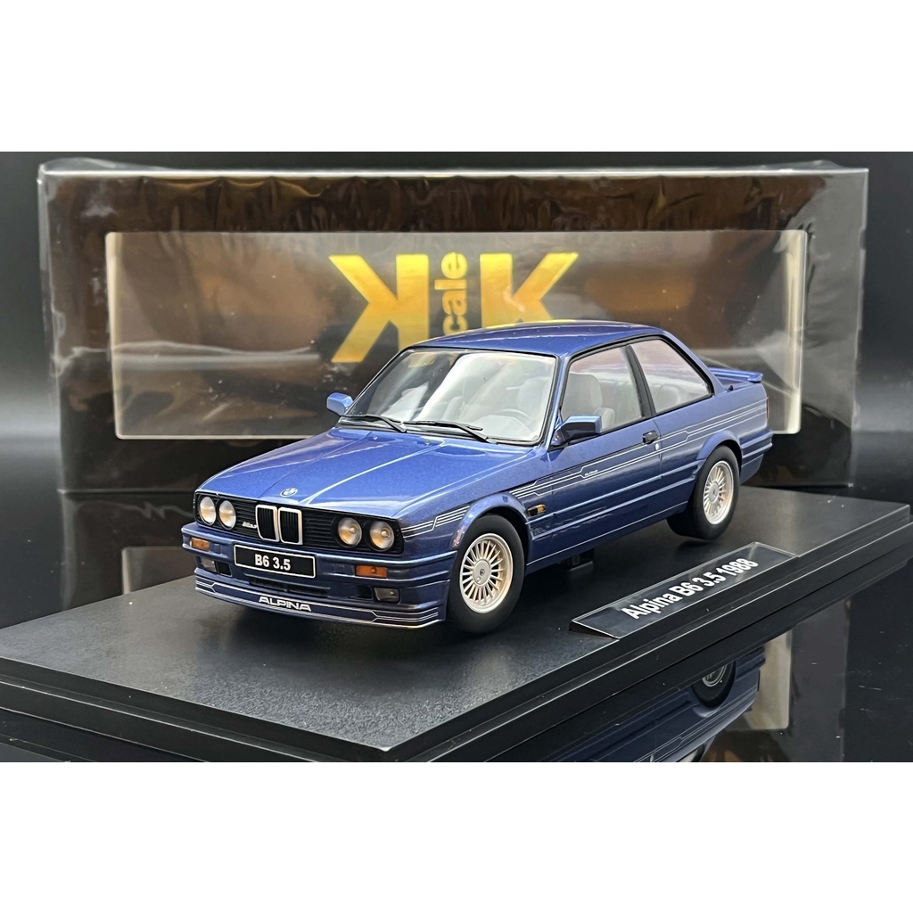 KK scale 1/18 BMW Alpina B6 3.5 E30 1988 blue MASH | 蝦皮購物