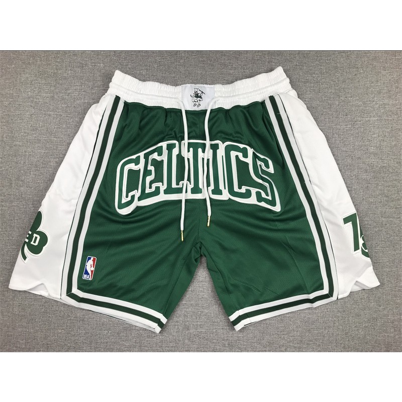NBA Justdon 波士頓塞爾蒂克 美式 復古短褲 [s-2xl] 口袋褲 球褲 刺繡 10+款式 球迷褲 籃球褲 | 蝦皮購物