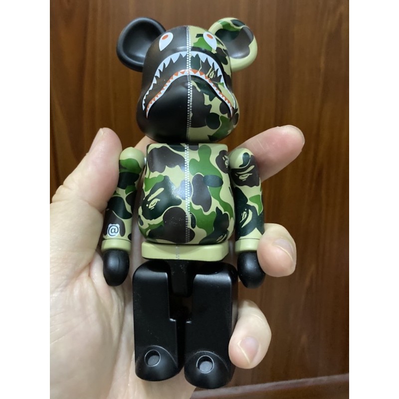 正貨  超合金BE@RBRICK BAPE ABC CAMO SHARK 200% 迷彩鯊魚庫伯力克