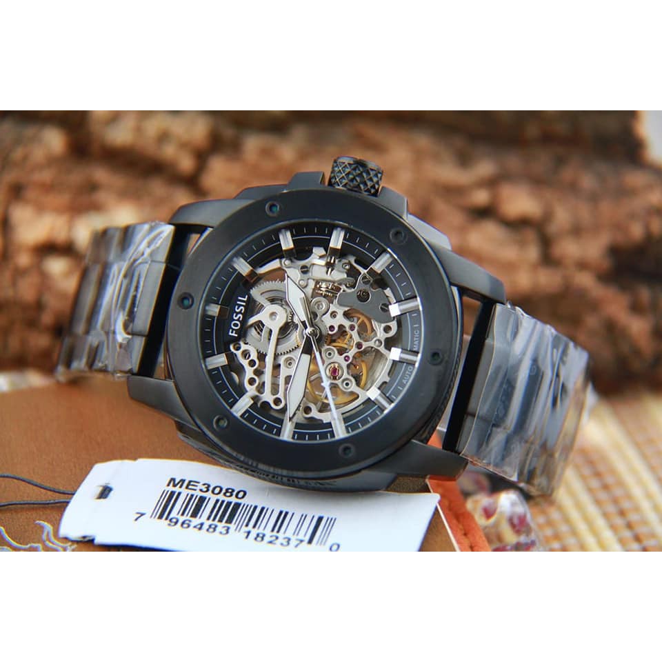 Fossil 粗曠 鏤空機械系列錶 男鋼錶 機械錶 45MM 【Watch On-line Store 】 | 蝦皮購物