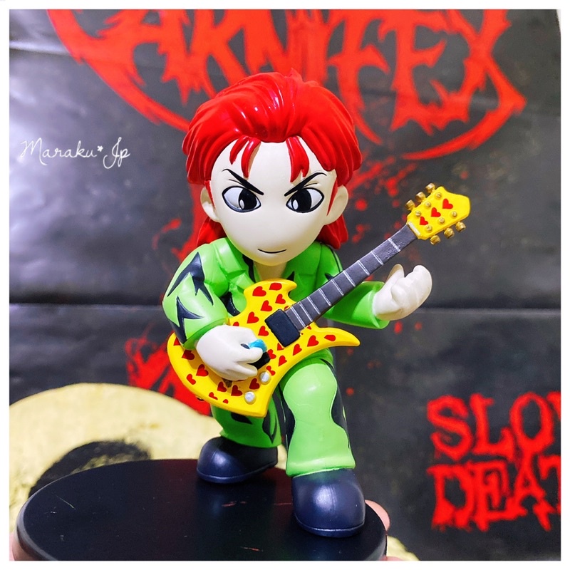 日本限量絕版XJapan 松本秀人HIDE 公仔模型愛心吉他稀有周邊超值