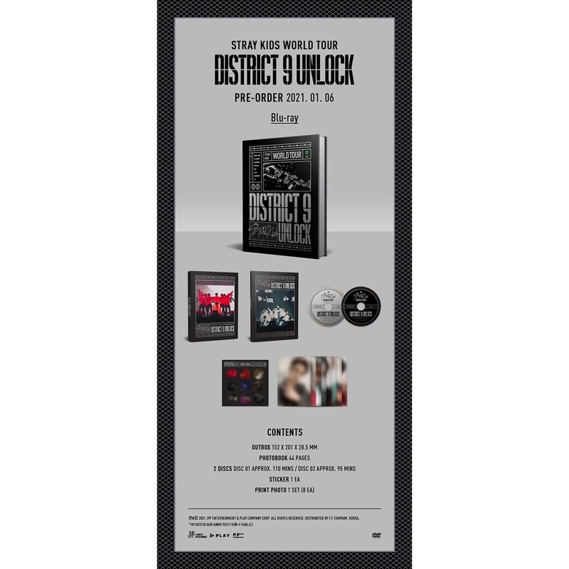 韓居🇰🇷 STRAY KIDS WORLD TOUR DISTRICT 9 : UNLOCK 藍光DVD | 蝦皮購物