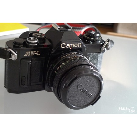 キャノン　Canon AE-1 + New FD 50mm F2 Canon AE-1 ブラック New FD 50mm F2 単焦点レンズセット Canon AE-1單眼