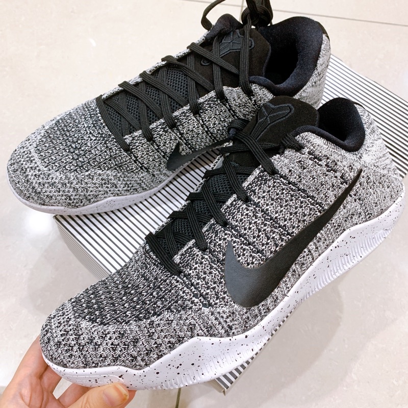 Nike Kobe XI Elite Low oreo黑白針織版US9.5限量絕版球鞋| 蝦皮購物