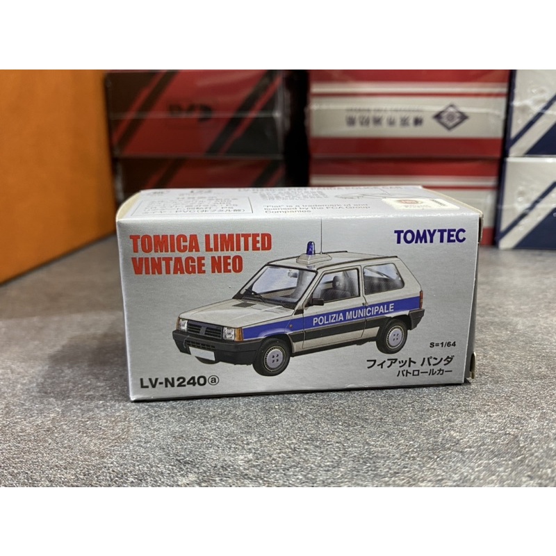 Miniature Tomica Neo 1/64 - Voiture De Patrouille Fiat Panda Complète - N°318323 Neuf Japon