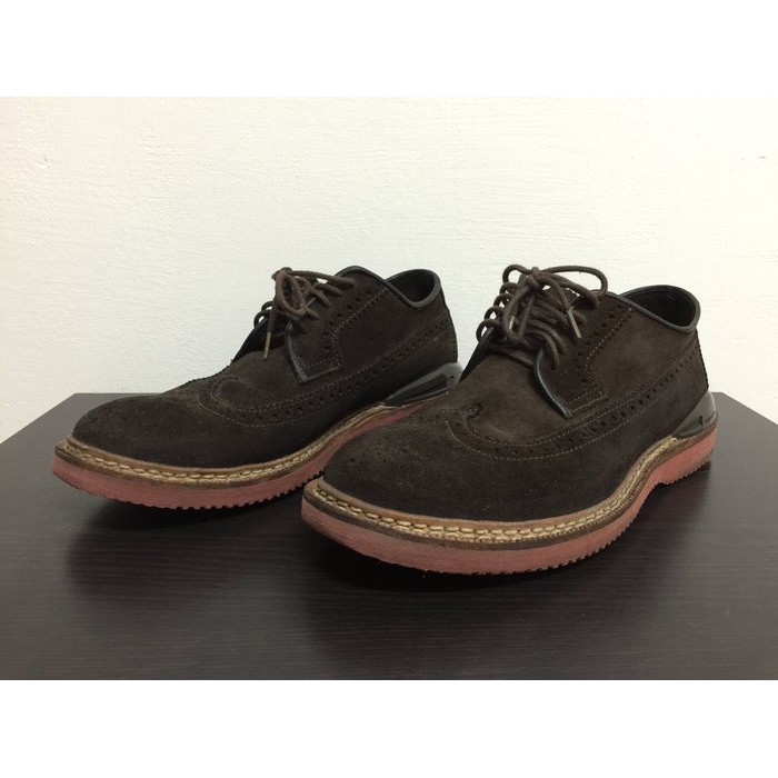 VISVIM PATRICIAN WT-FOLK DK.BROWN 牛津雕花 深咖啡色 VIBRAM紅底 US9