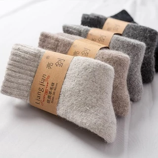 大唐襪業 D337冬季超厚羊毛襪子 保暖羊毛襪 加厚加絨毛巾襪純色羊毛襪