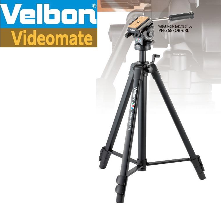日本美而棒Velbon videomate 438 油壓式三腳架附PH-248雲台(立福公司貨 