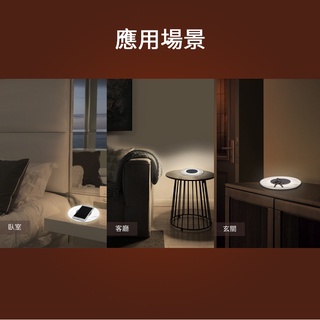 PHILIPS 飛利浦墨藝小碟燈 無線充電 LED小碟燈 小夜燈 床頭燈 飛利浦 支援手機無線充電 充電板 | 蝦皮購物