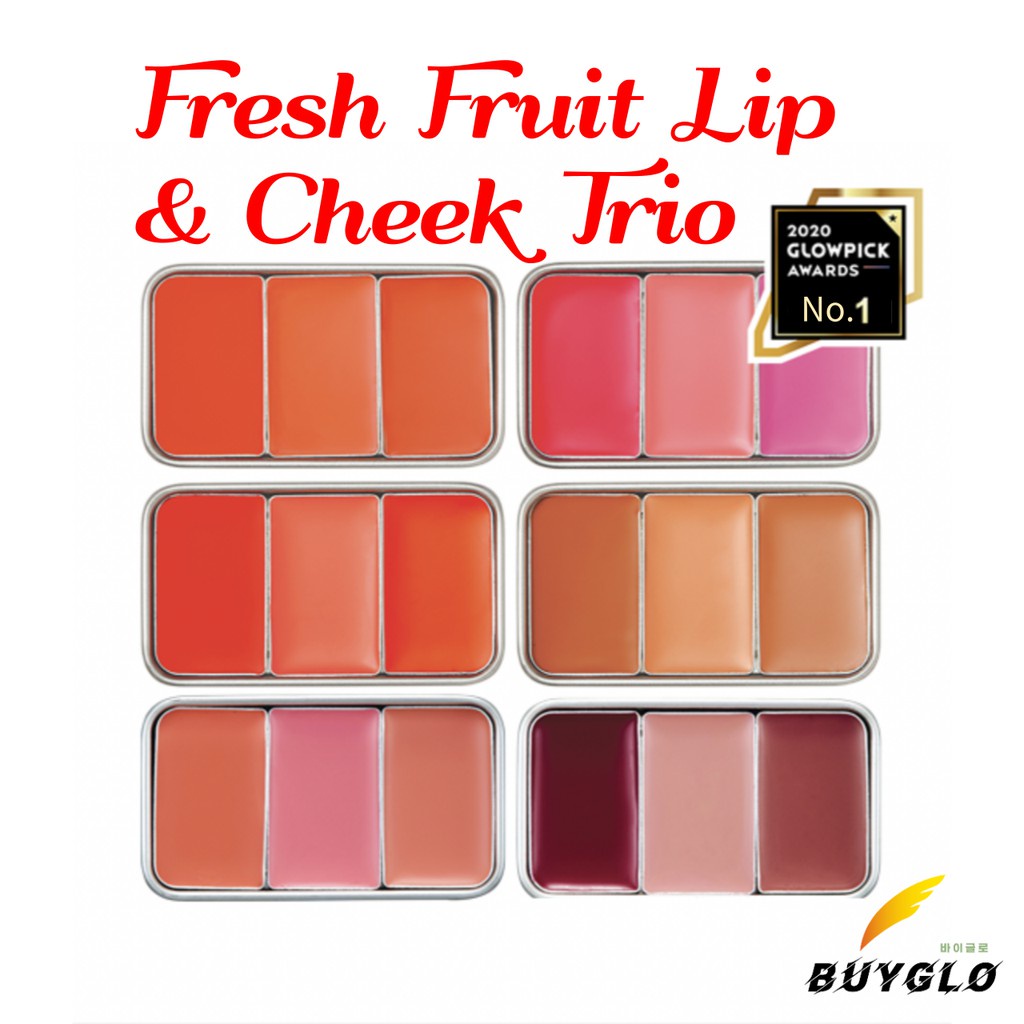 [SKINFOOD] 鮮果脣頰三重奏 Fresh Fruit Lip & Cheek Trio 蝦皮購物