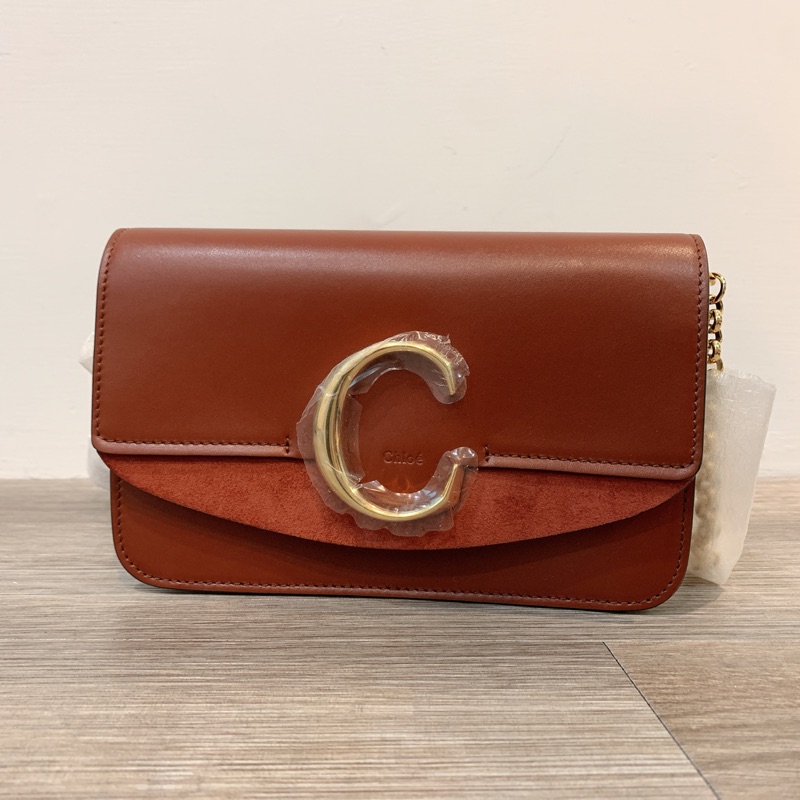 Chloe c discount clutch with chain