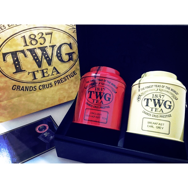 TWG茶葉2罐裝禮盒（100g*2罐，禮盒裝，附TWG紙袋）