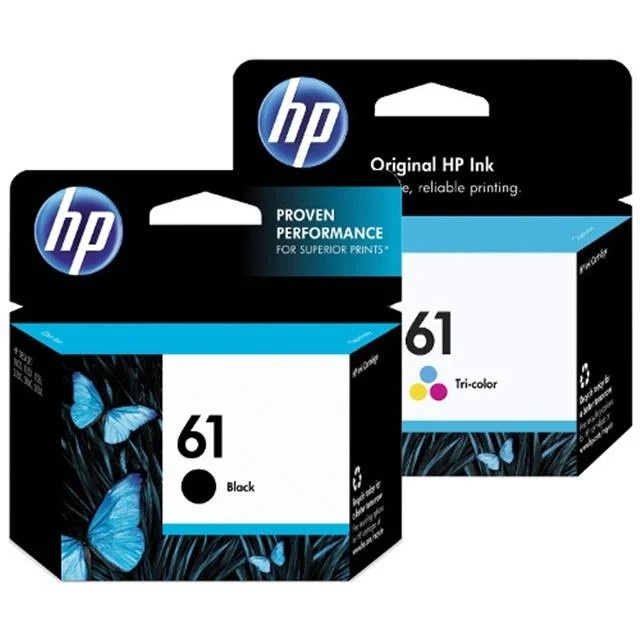 KIT RICARICA INCHIOSTRO NERO PER HP 61 61XL Deskjet 3050 2X4oz