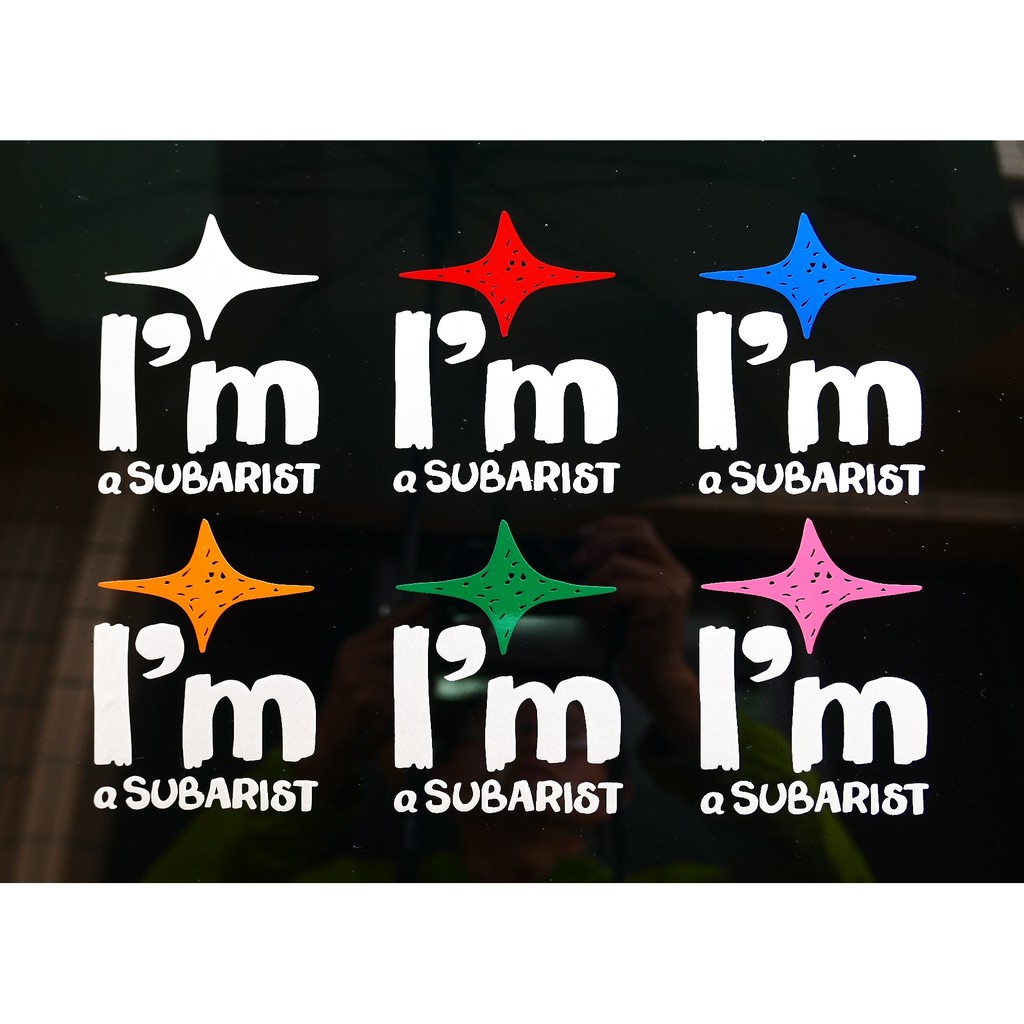 SUBARU【I 'm a subarist貼】3M 不殘膠 車貼專用膠膜 | 蝦皮購物