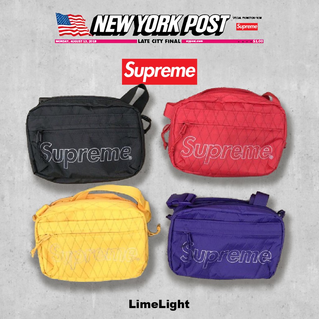 ☆LimeLight☆ 2018 F/W Supreme 45th Shoulder Bag 小包肩包黃/紅/黑