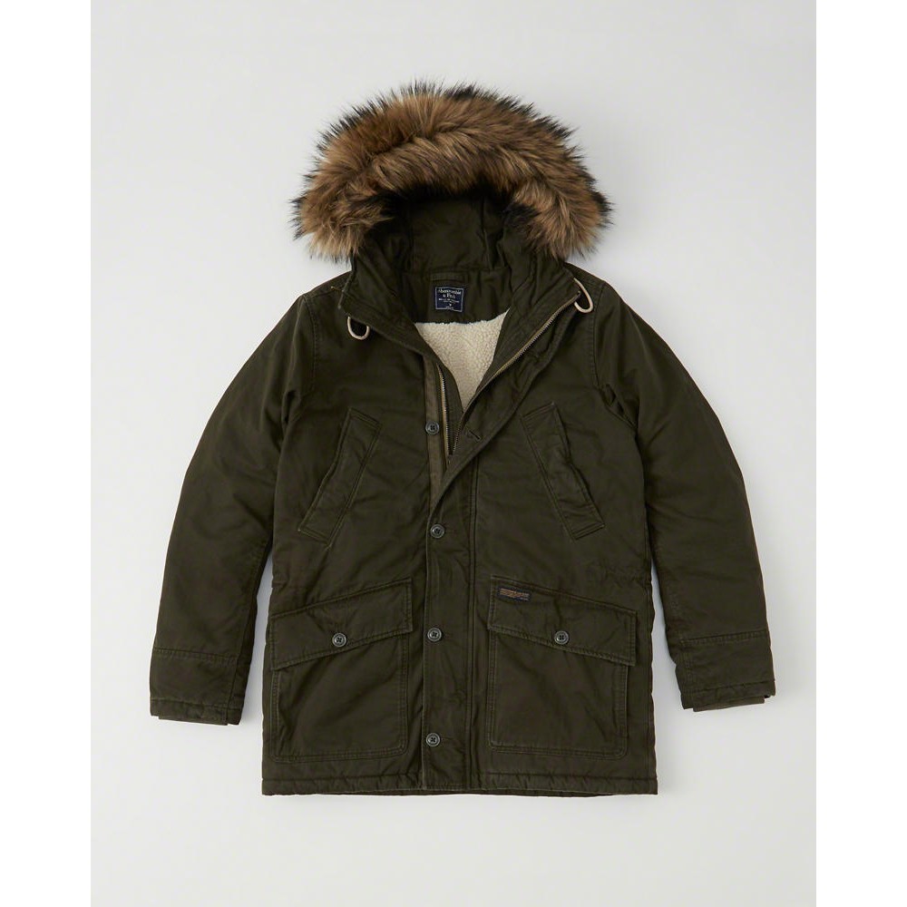 Abercrombie & Fitch A&F B-9 SHERPA PARKA Jacket雪帕內裡夾克