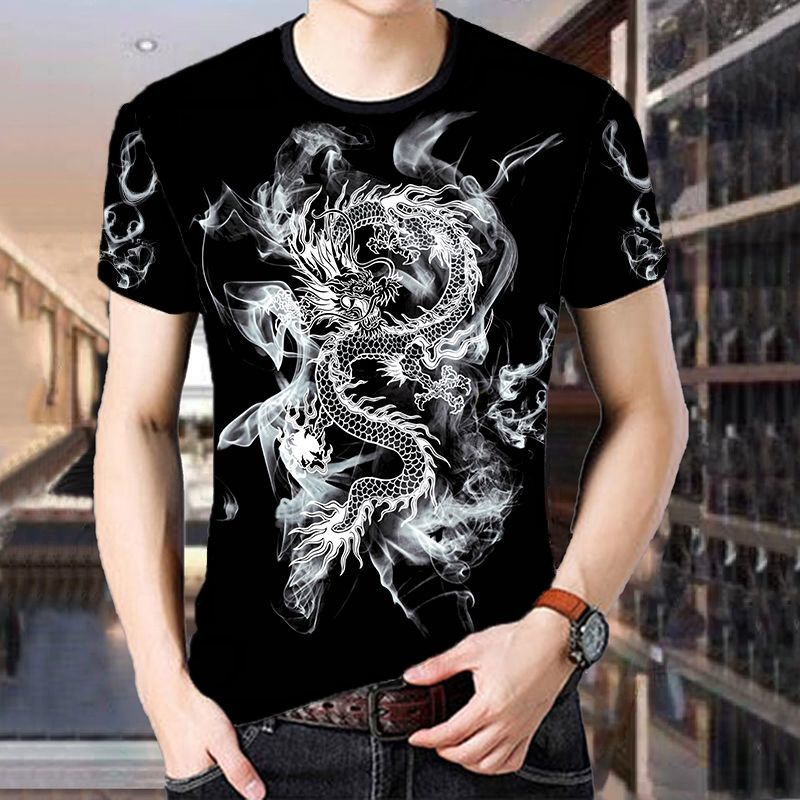 男裝背後印刷短袖上衣T-shirt 男女通用