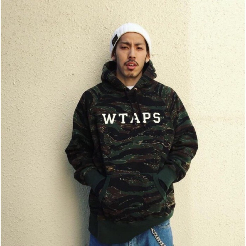 WTAPS 16AW DESIGN HOODED 04 TIGER STRIPE L 黑標 水洗 虎紋 自用美品