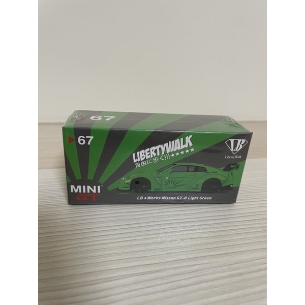 全新mini gt no.67 LB*works Nissan GT-R light green | 蝦皮購物