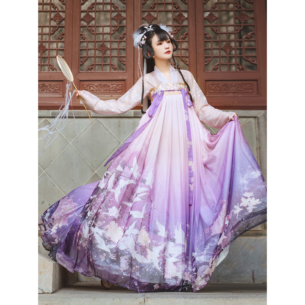 花神記遊園驚夢漢服女齊胸襦裙原創仙女裙中國風春夏漢服大袖衫