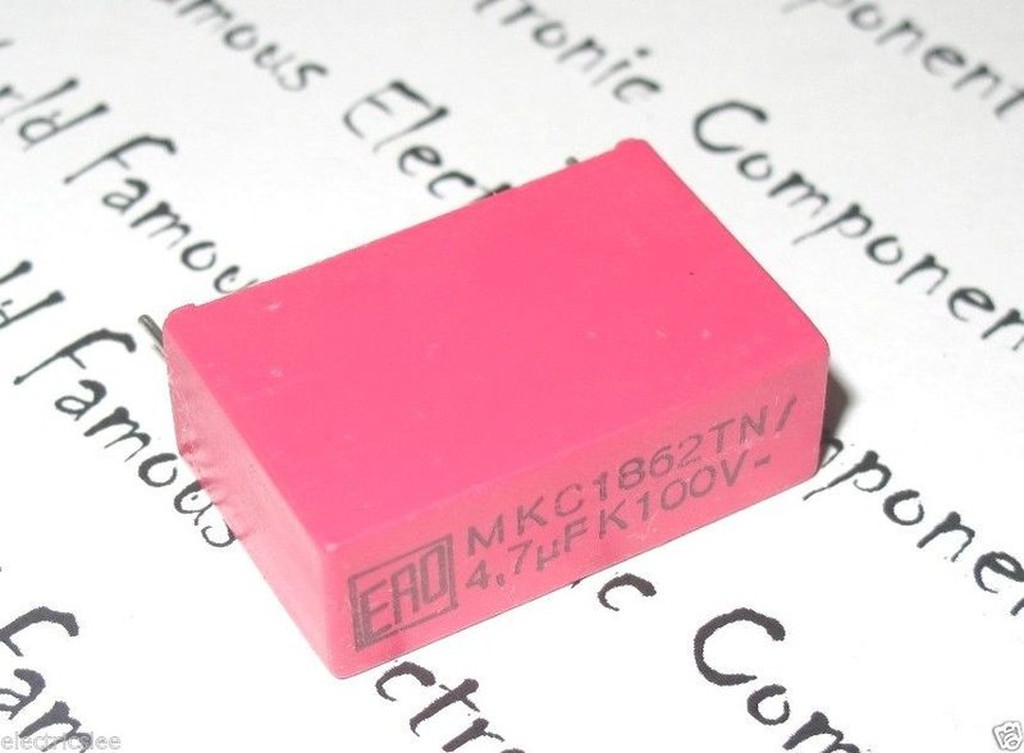 Condensatore Roederstein ERO MKC1862 4,7uF 100V 10% Passo 27,5mm – Film Metallizzato